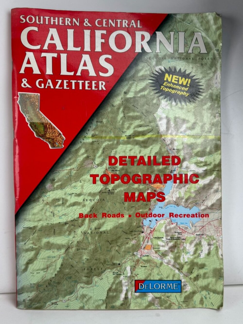 Southern Central California Atlas Gazetteer Topo Maps DeLorme ISBN 0-89933-262-5